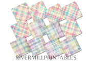 Spring Plaids Digital Paper Pack, a Decorative Illustration by Rivermill Printables (Thumbnail 2 of 2)