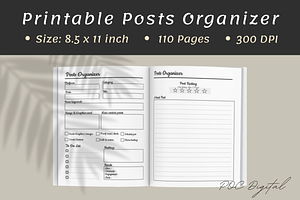 Simple Social Media Posts Planner