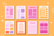 15 Aesthetic Planner Templates, a Templates & Theme by TemplateCastleStore (Thumbnail 2 of 9)