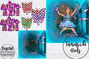 Alice in Wonderland Clipart, an Illustration by TanuschArts (Thumbnail 7 of 8)
