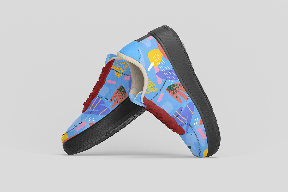 Sneakers Air Force Mockup, an Advertising Mockup by GraphicVil (Photo 6 of 9)