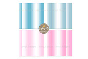 Pastel Stripes Digital Papers, a Pattern Graphic by JennyL Designs (Thumbnail 4 of 6)