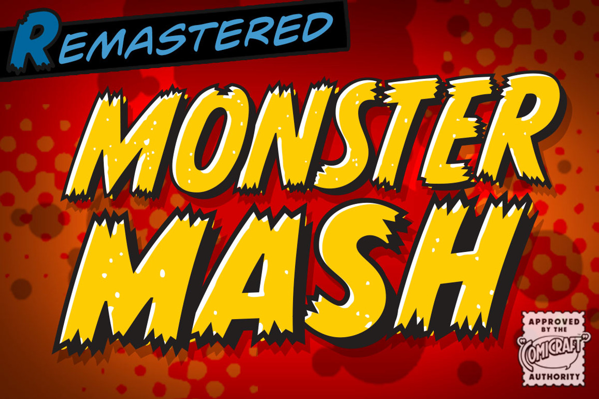 Monster Mash - a ragged comic font