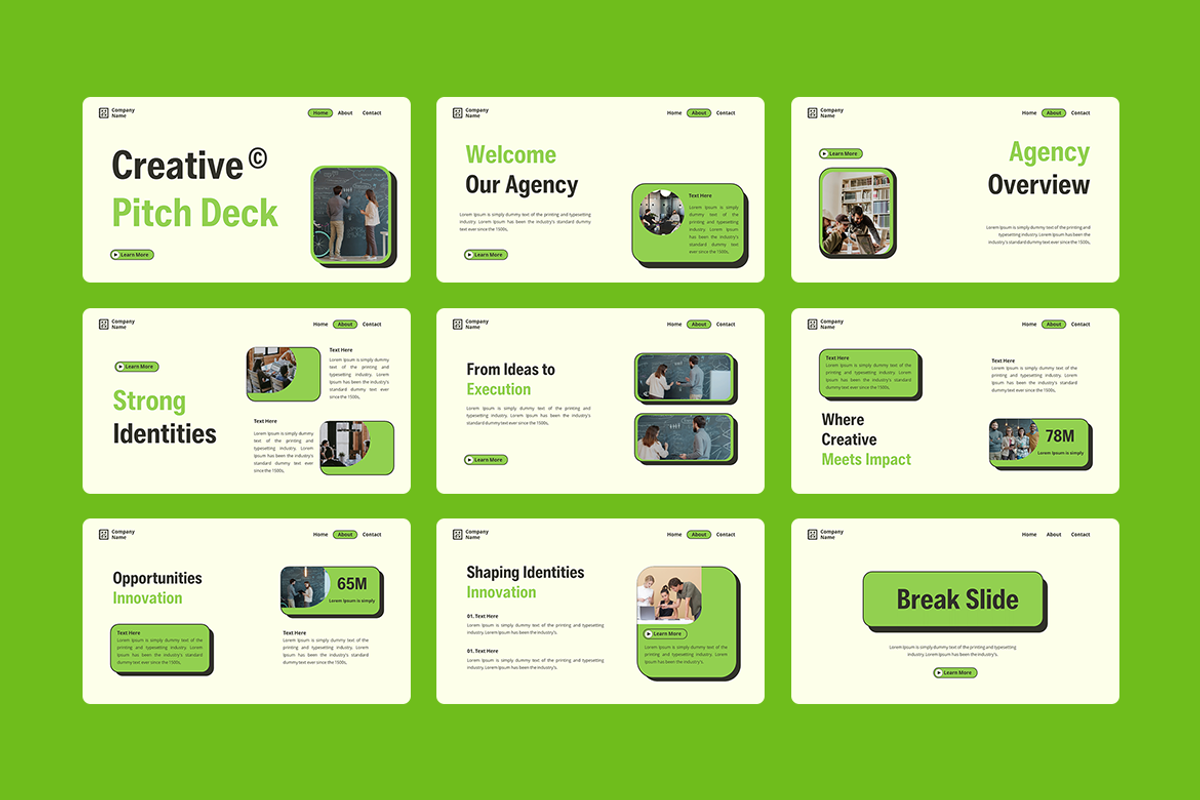 Creative Pitch Deck - Google Slides, a Presentation Template by QR Design Studio (Photo 2 of 3)