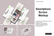 Smartphone Screen Mockup, an iPhone Mockup by lamorastudio (Thumbnail 1 of 11)