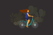 Bike / bicycle vector set, an Illustration by land art (Thumbnail 11 of 20)