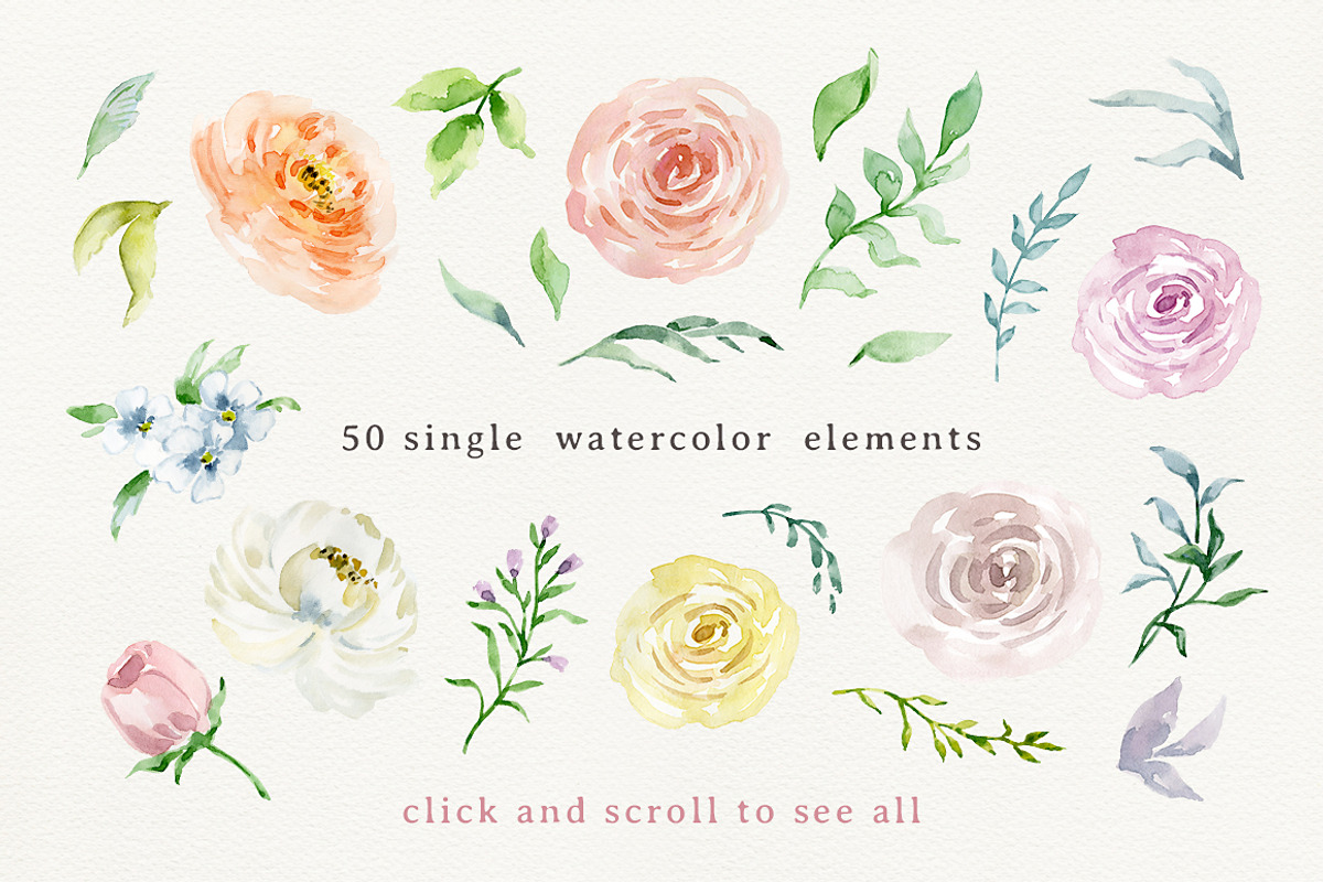 Pastel flowers, an Illustration by long summer (Photo 2 of 11)