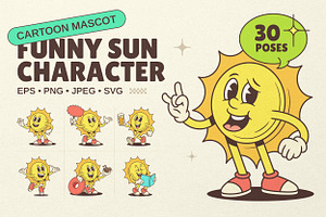 Funny Sun Character, a Seasonal Illustration by Vasya Kobelev