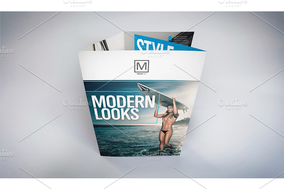 Gatefold Brochure Mockups, a Print Template by Shop Mockpro (Photo 4 of 14)