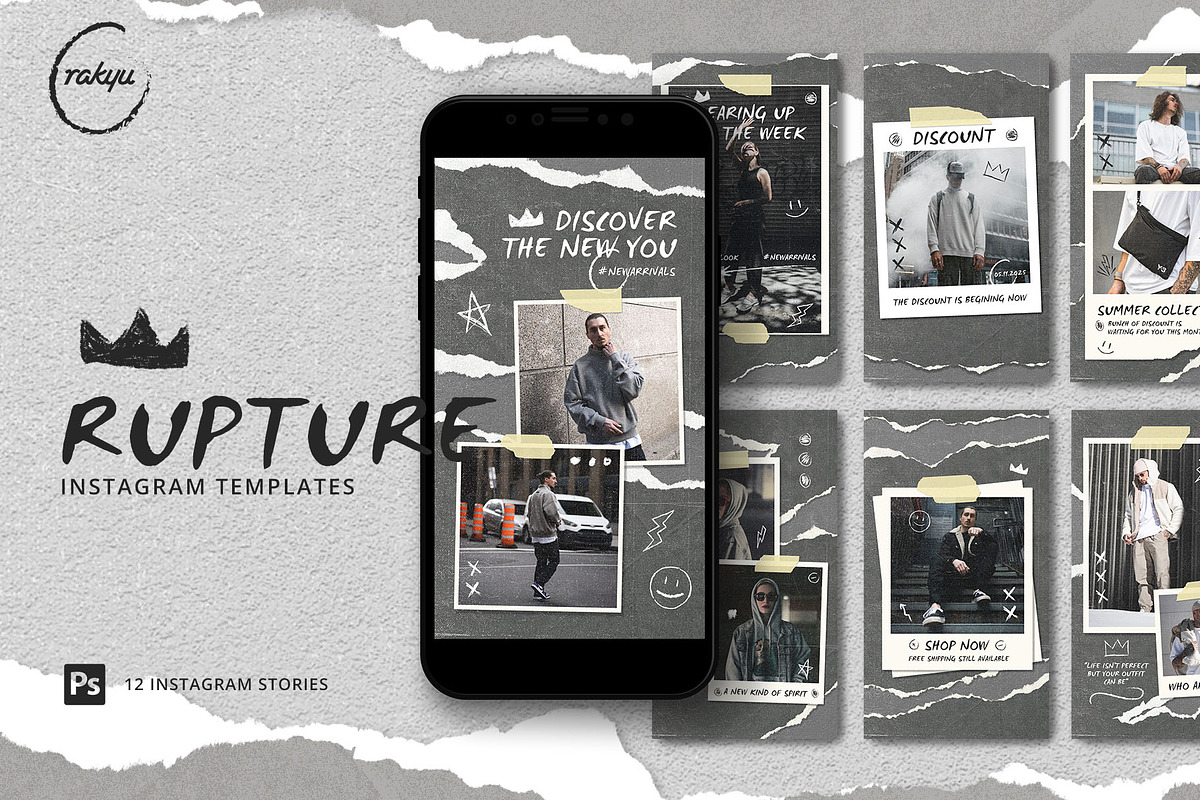 Rupture - Instagram Templates, a Social Media Template by Rakyu (Photo 1 of 4)