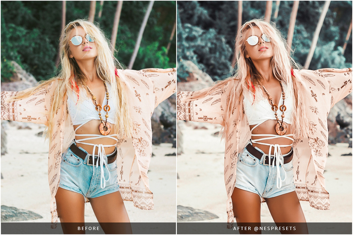 PARADISE BRIGHT LIGHTROOM PRESETS, an Action Add-On by Nes Design Co (Photo 6 of 12)