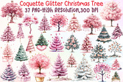 Coquette Glitter Christmas Tree Clip, an Illustration by Sublimation Artist (Thumbnail 1 of 6)