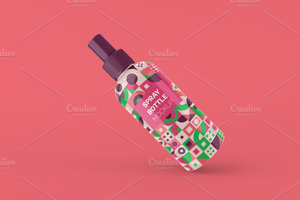 Spray Bottle Mockup, a Packaging Mockup by Qaleb Studio (Photo 1 of 3)
