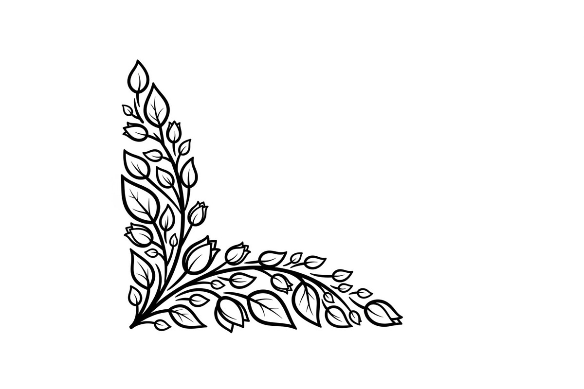 Floral Corner Ornament Vector Bundle, an Illustration by Designs_River (Photo 50 of 51)
