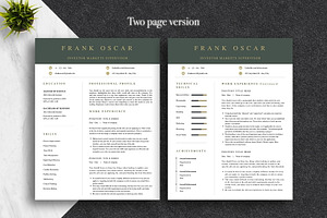 Modern Executive CV Template Canva