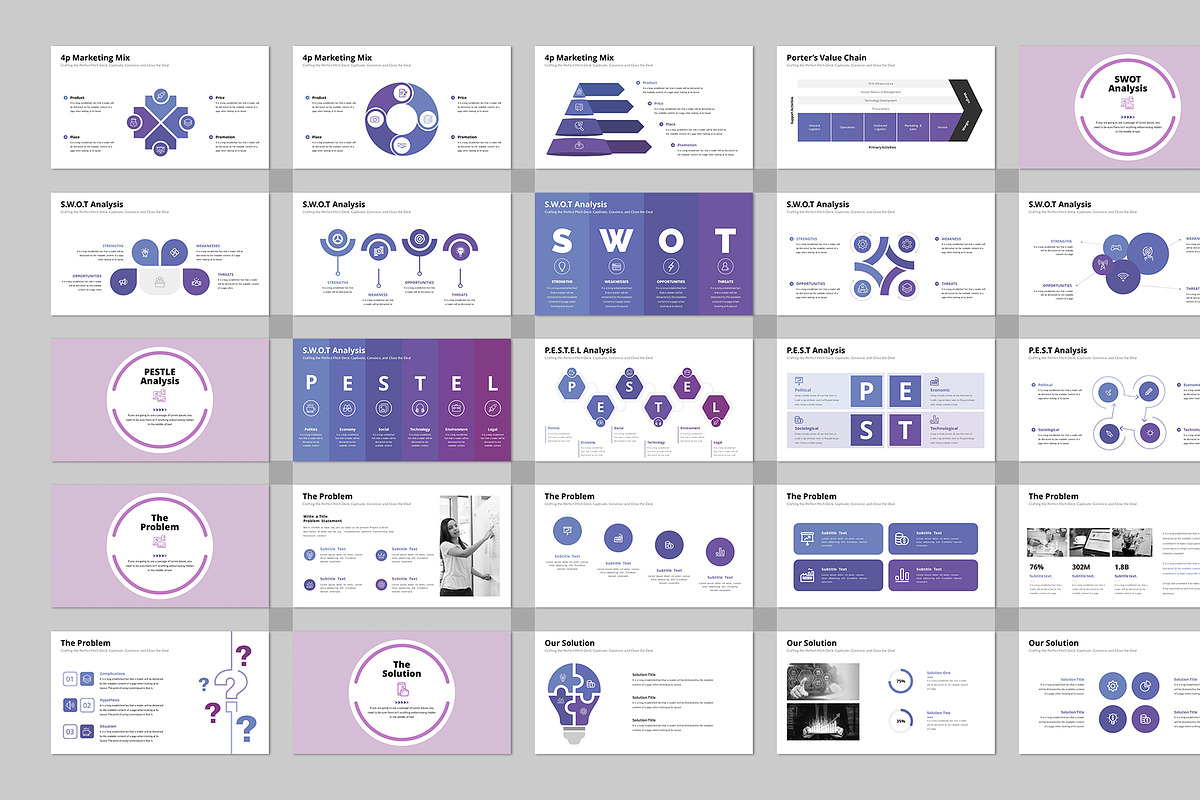 Infographic Pitch Deck Google Slides, a Presentation Template by Design Vault (Photo 7 of 12)