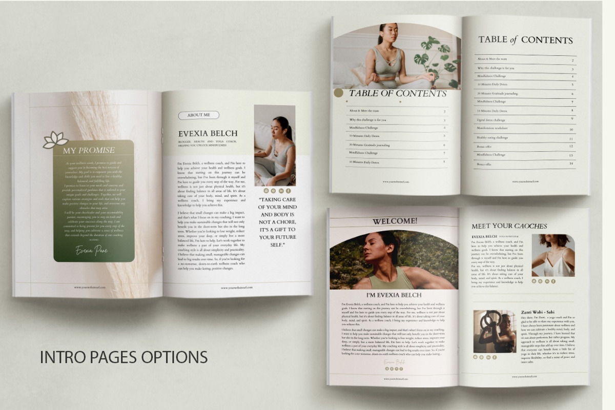 Wellness Coach Workbook Canva preview 4