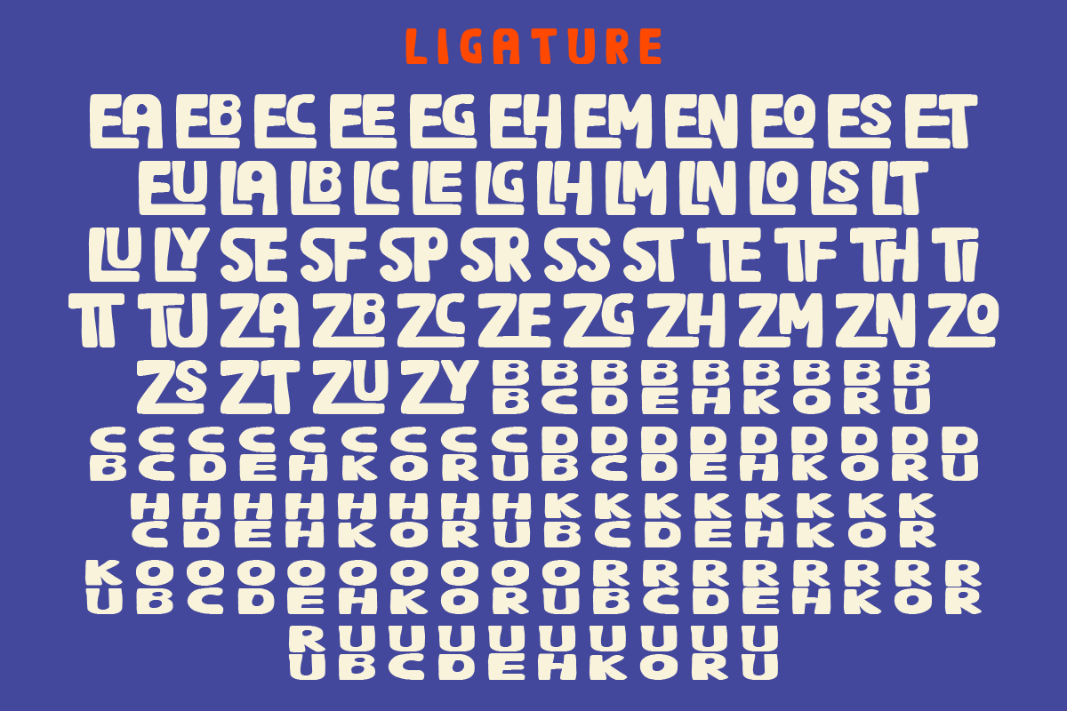 Thicky Stroke - Handrawn Font, a Handwritten Font by Muflieart (Photo 3 of 6)