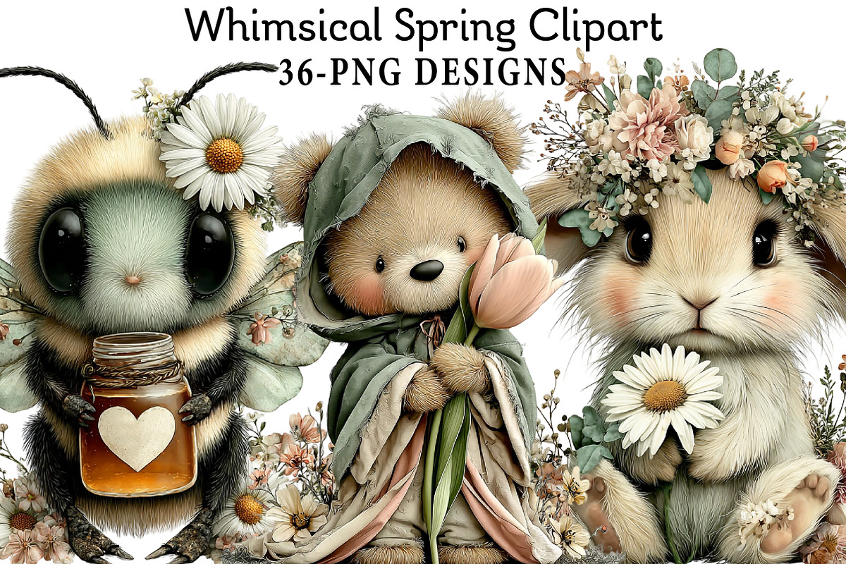 Whimsical Spring Clipart, an Illustration by Daily.Designs (Photo 1 of 8)