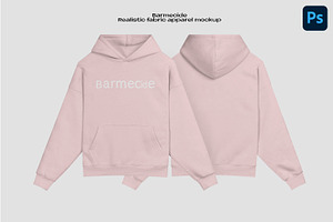 Boxy hoodie mockup, a Hoody Mockup by Barmecide Mockup Studio