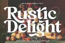 Rustic Delight - Bold Serif Font