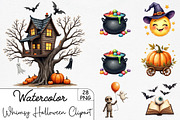Whimsy Halloween Clipart, an Illustration by CrexoraLab (Thumbnail 1 of 5)