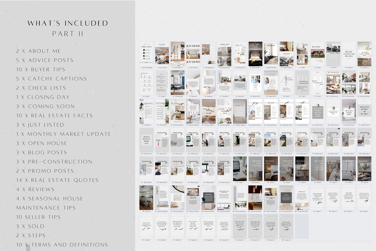 400 Real Estate Social Media Bundle, a Social Media Template by ZoaniDesign (Photo 3 of 10)
