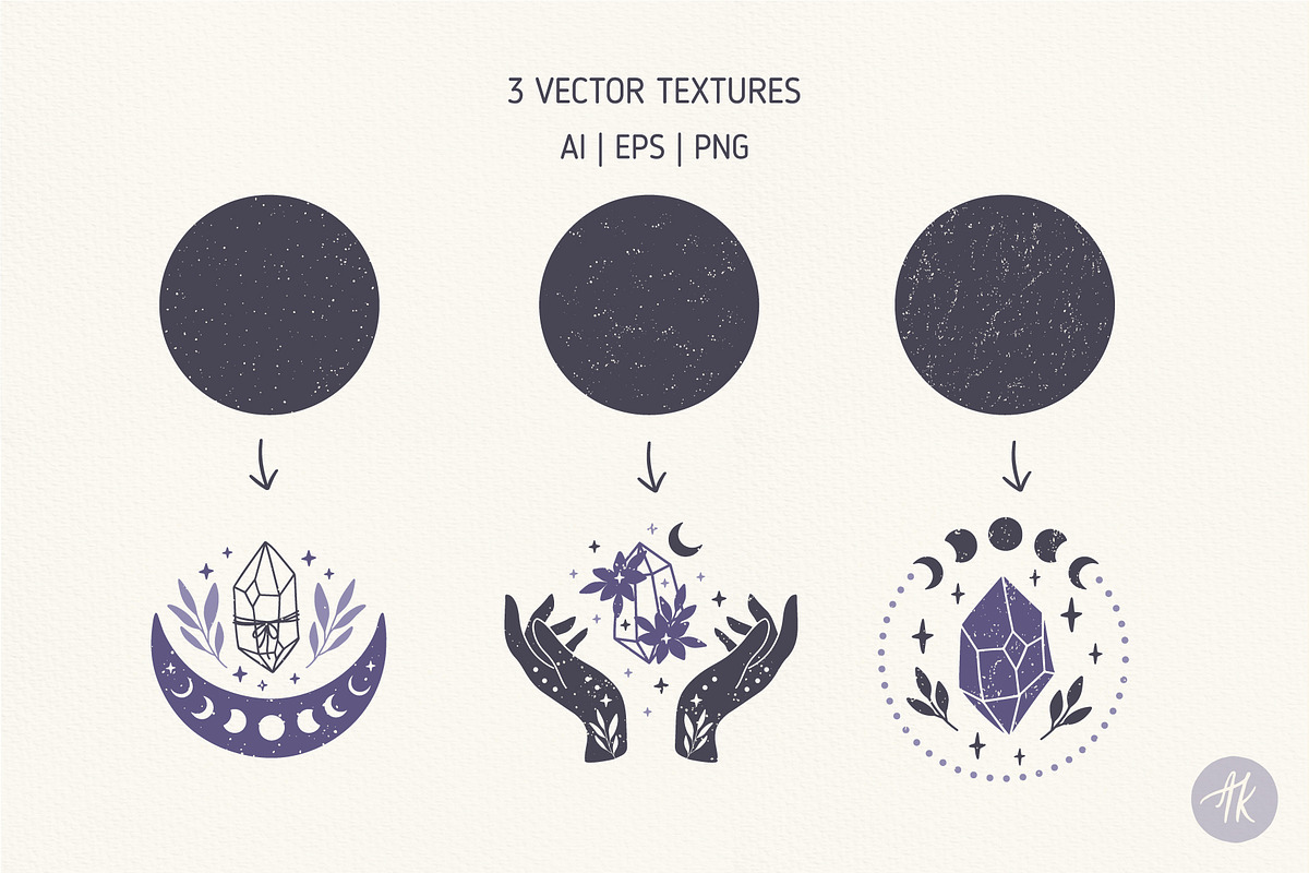 Mystical Crystals Hand Drawn Set, an Object Graphic by Alena Koval (Photo 16 of 18)