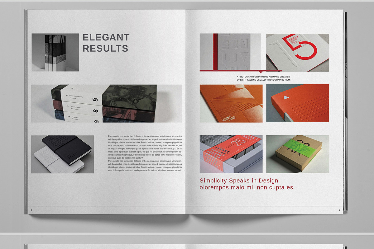 Minimal Studio Brochure Template, a Brochure Template by Boris Cupac (Photo 6 of 7)
