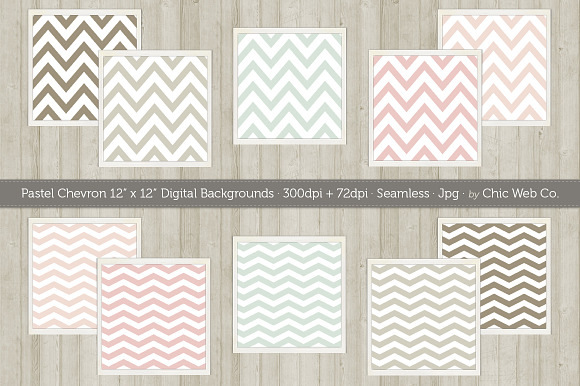 10 Chevron Seamless Web Patterns preview 3
