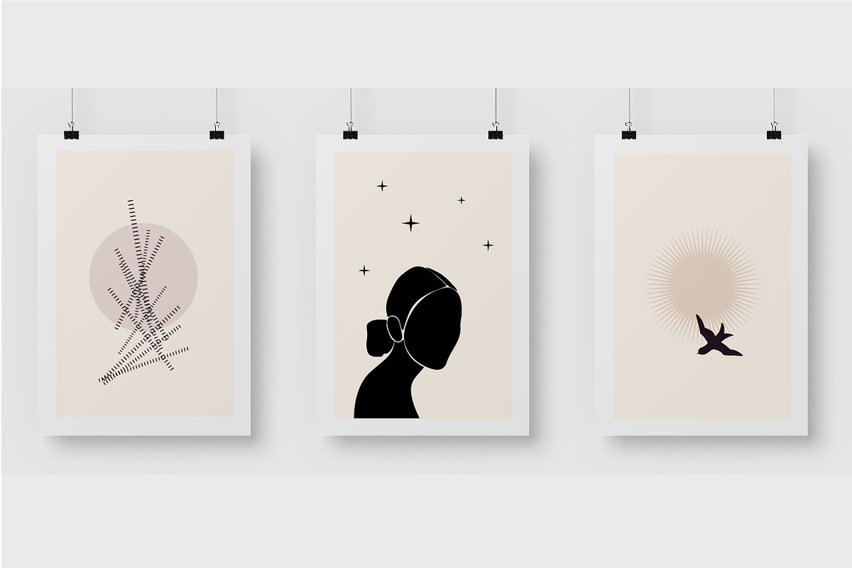 Minimalist Boho Graphic Poster Set, a Decorative Illustration by Imaginary Party (Photo 2 of 7)