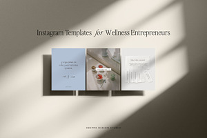 Instagram Wellness Templates, a Templates & Theme by Ederra Design
