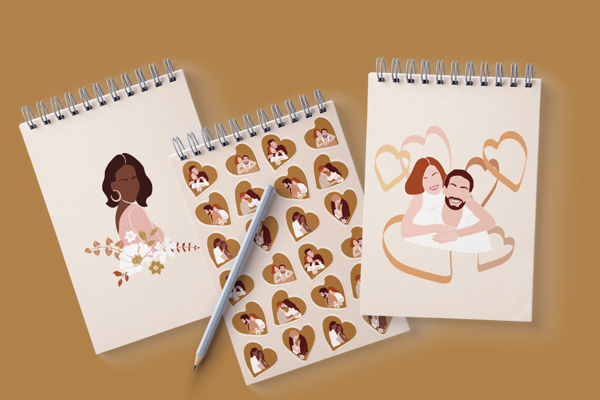 Happy Valentine’s Day  Illustrations, a Person Illustration by Irena Art (Photo 7 of 8)