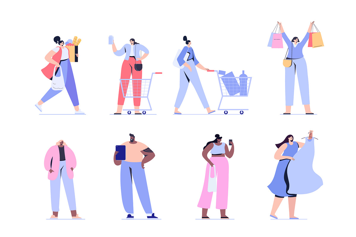 Big Vector set of people characters, a Person Illustration by Vector_Art (Photo 4 of 25)