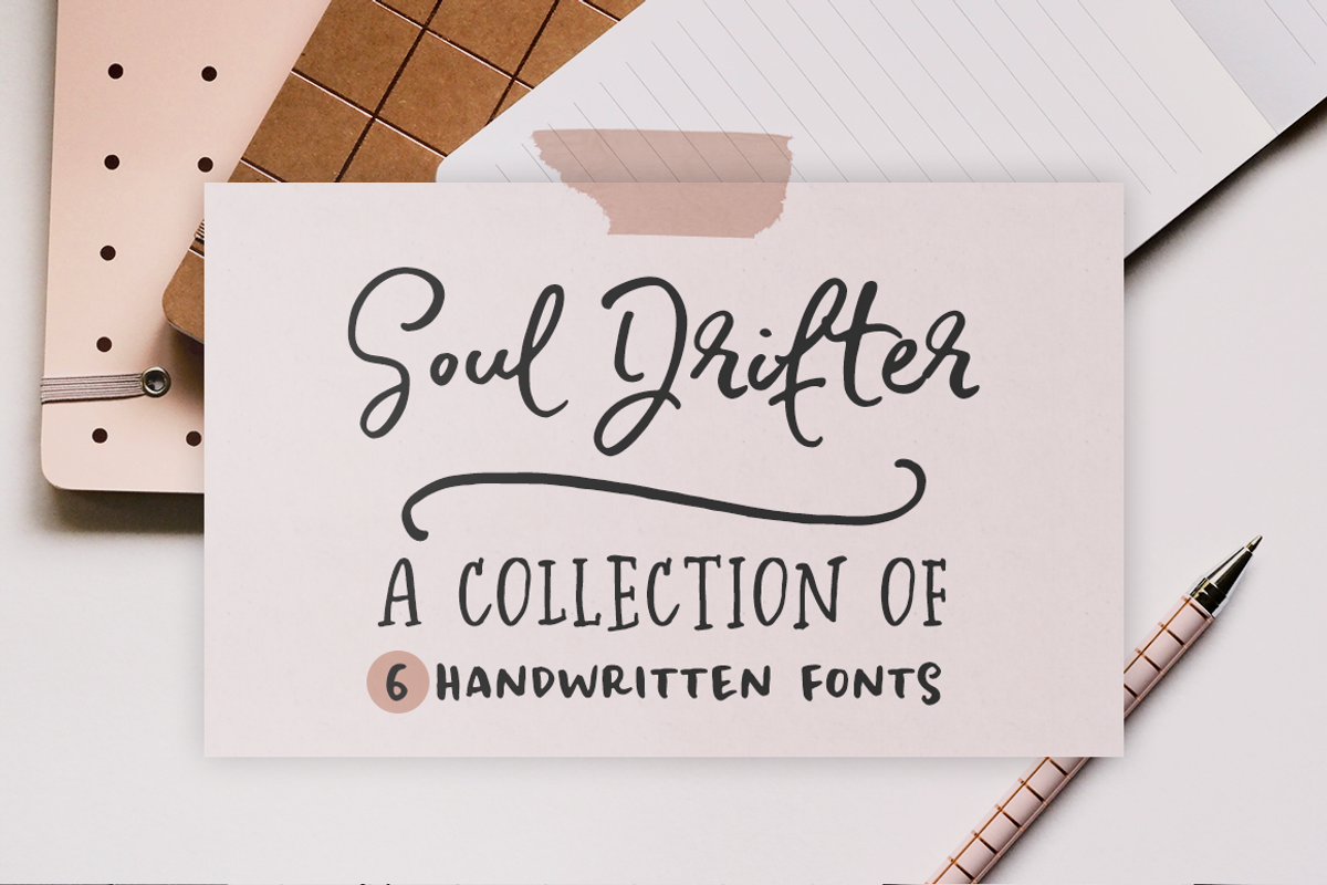 Soul Drifter handwritten brush font