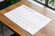 Minimalist Calendar 2027 (MP048-27S), a Stationery Template by mikhailmorosin (Thumbnail 6 of 6)