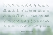 Adventure Icons + Vintage Logo Pack, a Graphic by Wandery Supply (Thumbnail 2 of 6)