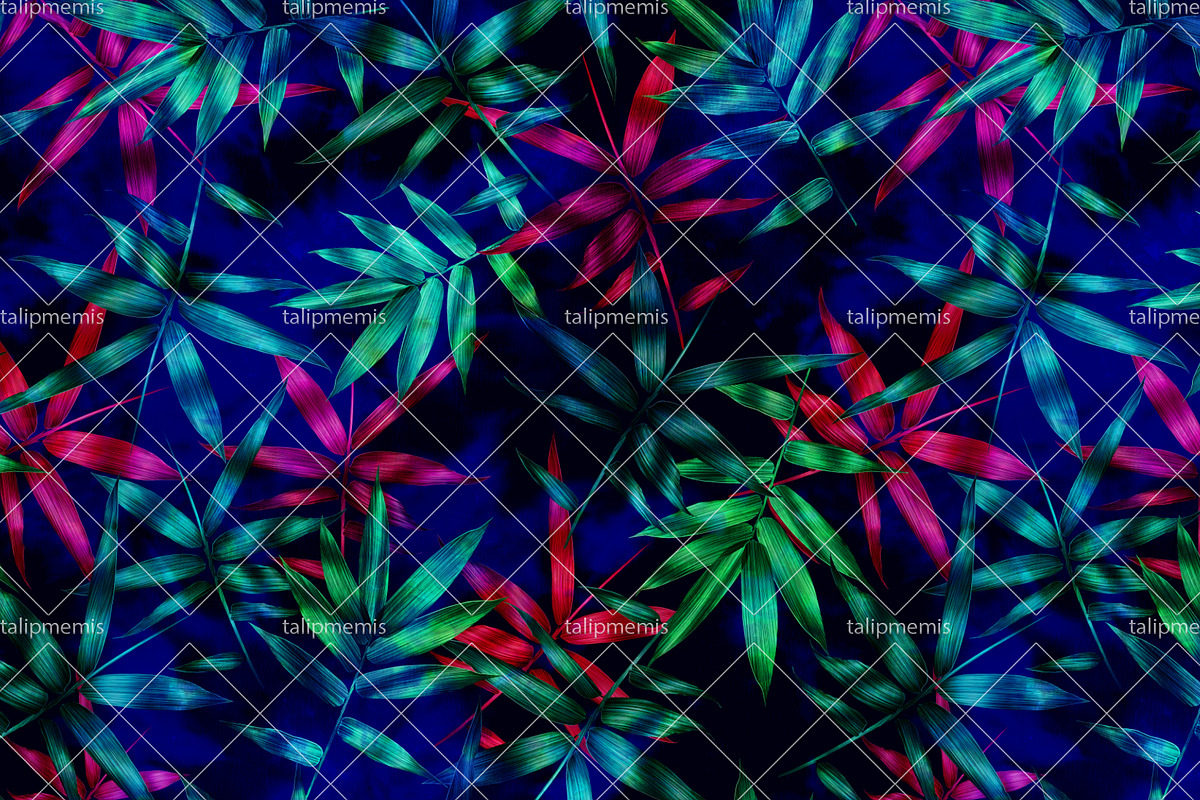 Bamboo Leaves - Seamless Pattern, a Pattern Graphic by Talip Memis (Photo 1 of 6)