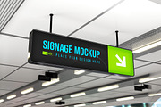 Horizontal Signage Mockup, an Advertising Mockup by Modaldesain (Thumbnail 1 of 4)