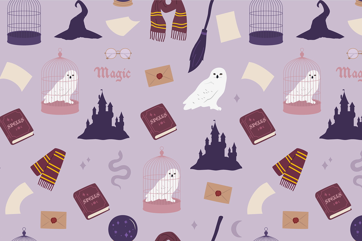Magic - flat vector set, a Seasonal Illustration by yabluko_draws (Photo 7 of 8)