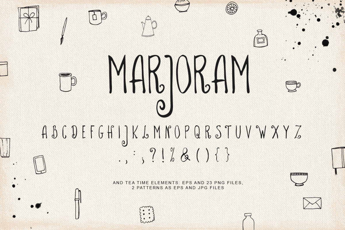 Marjoram font preview 4