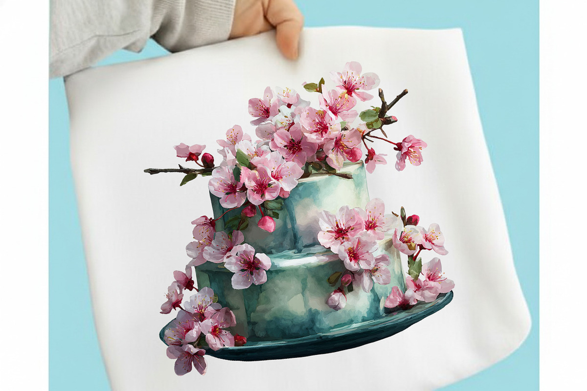Japanese Blossom Floral Clipart, an Illustration by designcity5 (Photo 5 of 5)