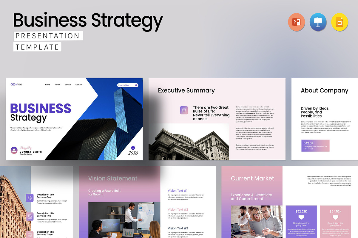 Strategy PowerPoint Presentation, a Presentation Template by evgenystudio (Photo 1 of 4)