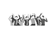 Group celebration of happy team, a Person Illustration by Yayasya (Thumbnail 2 of 3)