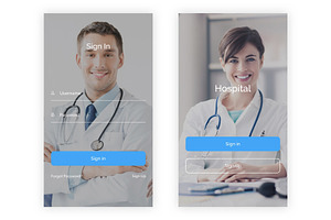 Hospital - Health & Medical Psd App