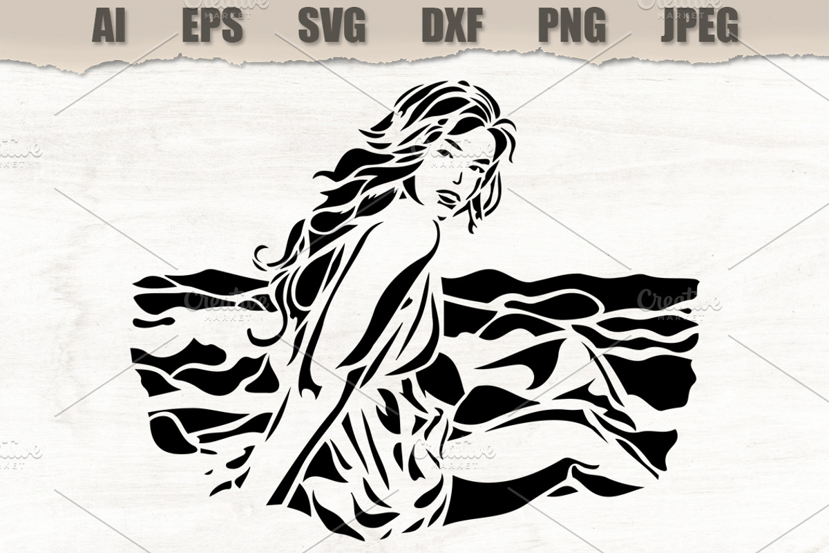 Stencil Woman on the beach, a Person Illustration by MARYCRAFTIRIA (Photo 1 of 3)