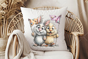 Whimsical Easter Animals Clipart, an Illustration by OK Design (Thumbnail 5 of 6)