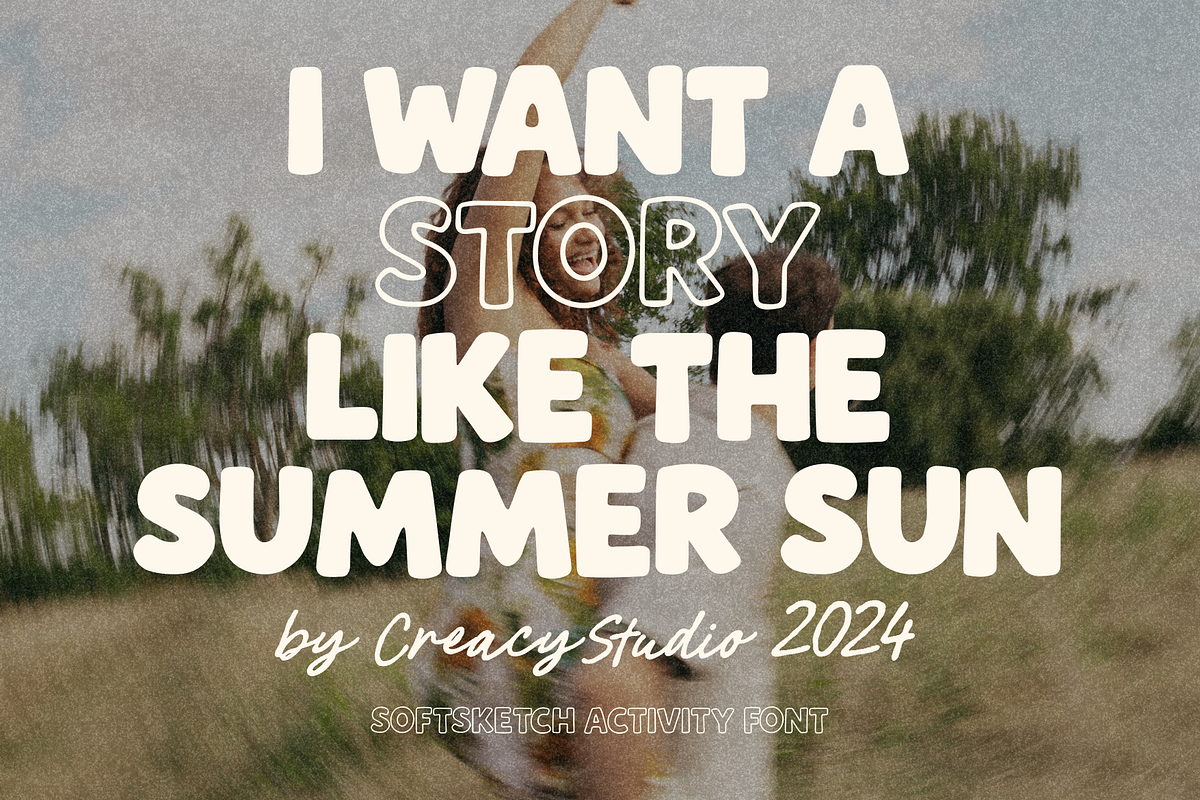 SoftSketch - Warm Organic Fonts, a Script Font by Creacy Studio (Photo 3 of 10)