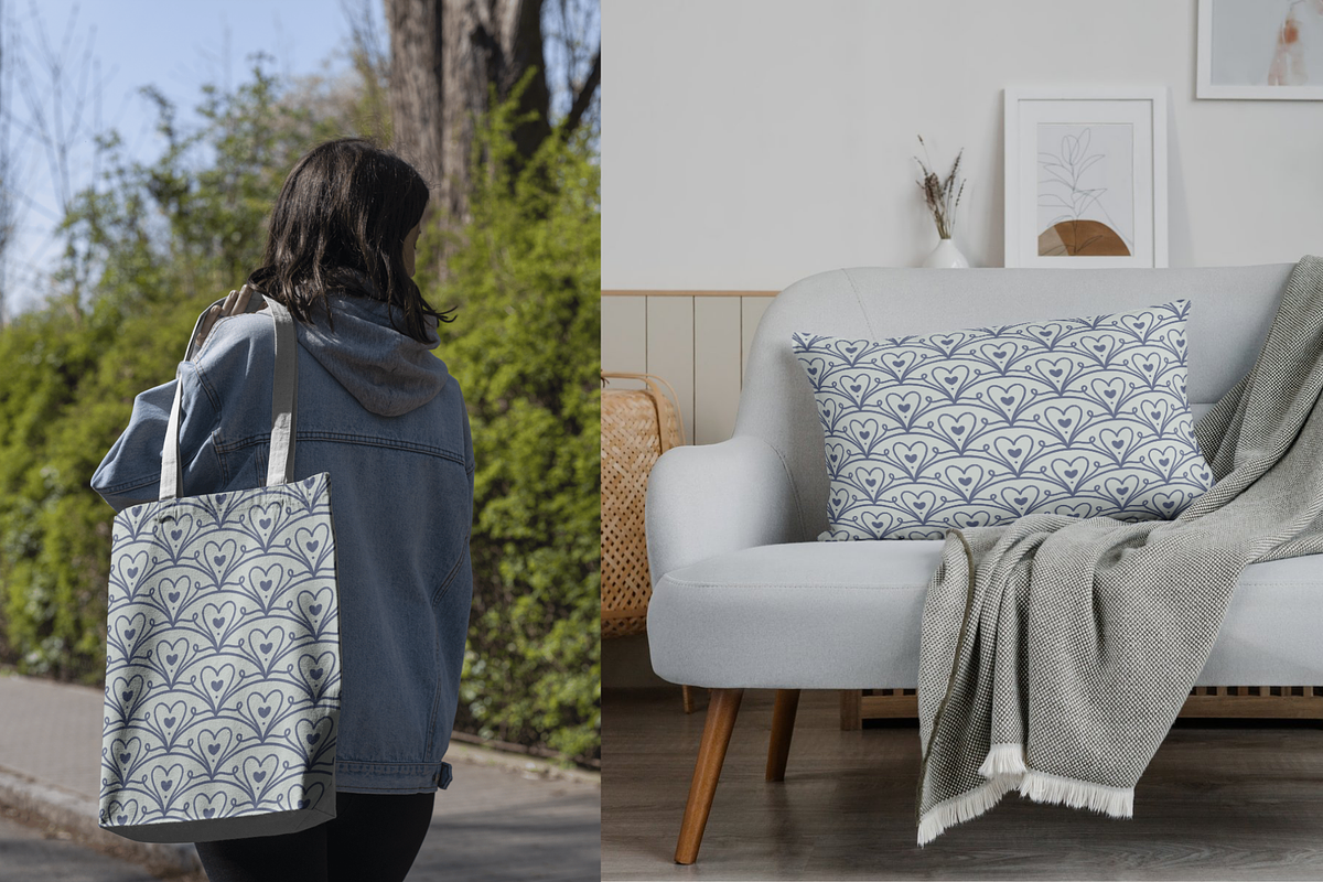 Scandinavian Sweetheart Pattern, a Pattern Graphic by dxxb studio (Photo 4 of 4)