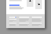 UI Website Wireframe Layout Kit, a Wireframe Template by MightyDesign (Thumbnail 7 of 10)